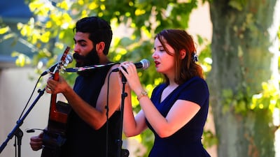 Yuma, Ramy Zoghlami, left, and Sabrine Jenhani have released two albums and toured in North Africa and Europe Olivia Moura
