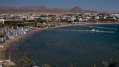 Diving boats in the resort town of Naama Bay in Sharm El Sheikh, Egypt, on April 1, 2016.