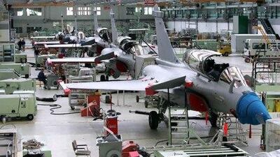Dassault Aviation Rafale jet fighters are assembled in Merignac. Reuters