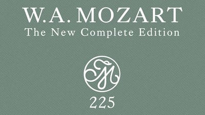 Mozart 225: The New Complete Edition, a new box set with 200 CDs that contain every note composed by Wolfgang Amadeus Mozart. Decca and Deutsche Grammophon via AP Photo