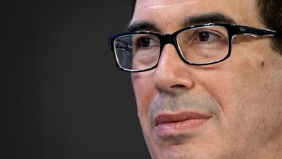 US Treasury Secretary Steven Mnuchin said Iran’s petrochemical and petroleum sectors were a primary sources of funding for the Iranian regime's "terrorist activities". AFP / Fabrice COFFRINI