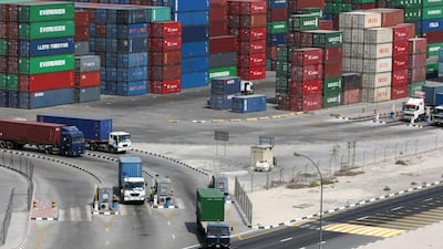 DP World handled 55 million twenty-foot equivalent units in the second half of 2013. Pawan Singh / The National