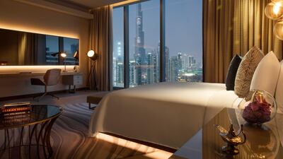 Deluxe suite at Renaissance Downtown Hotel, Dubai. The new property offers all a business traveller could wish for. Courtesy Renaissance Downtown Hotel