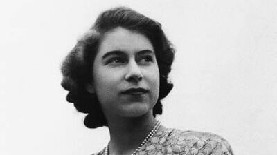 Princess Elizabeth photographed on the grounds of the Royal Lodge at Windsor, England, on August 26, 1946.