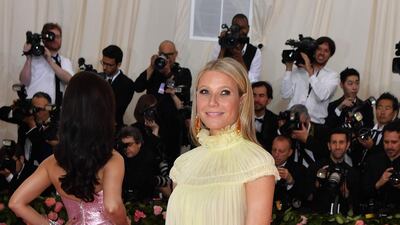 Actress Gwyneth Paltrow arrives at the 2019 Met Gala in New York on May 6. AFP