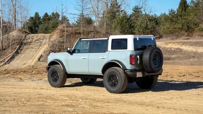 The new Bronco can be stripped down for some real outdoor fun.