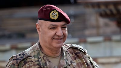 Lebanese Army Commander Gen. Joseph Aoun in Beirut, on December 16. AP Photo