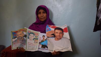 Fatima Nagi Ali, 68, a Yemeni mother from the southern Al Dhalea province, has lost three sons to conflict. Ali Mahmood for The National