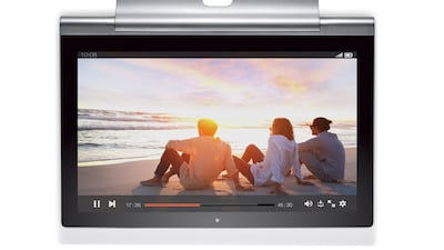 The Lenovo Yoga Tablet 2 Pro, though billed as a home-entertainment device, has obvious uses in the business world. Courtesy Lenovo