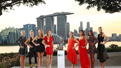 The eight players who will contest the WTA Finals in Singapore next week. Getty Images