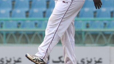 Rahkeem Cornwall took ten wickets during the Test against Afghanistan. AFP