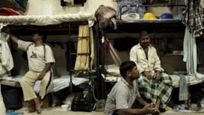 Former employees of Al Otaiba and Garg Contracting have been living without jobs for six months at a labour camp in Mohammed bin Zayed City.