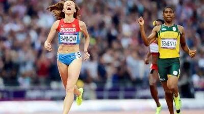 People must realise Caster Semenya, right, came second to Mariya Savinova, the top-ranked world and European 800 metres champion, at the Olympics - and not just to anybody - writes our columnist. Dylan Martinez / Reuters