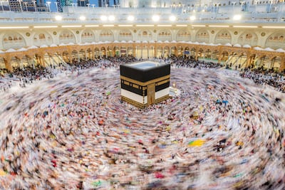 Pilgrims perform Tawaf by circling the Kaaba in the centre of the Grand Mosque in Makkah seven times anti-clockwise. Reuters