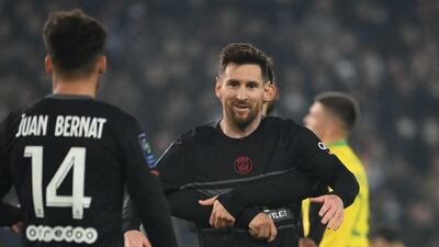 Paris Saint-Germain's Argentinian forward Lionel Messi. AFP