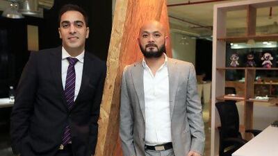 Ramzi Nakad, left, and Bong Guerrero of Fashion Forward hope to alter regional perceptions about the industry, which is more often seen as a leisure interest than a business. Satish Kumar / The National