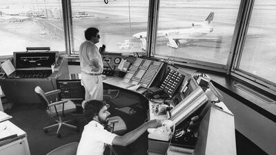 DXB air traffic control in the 1970s. Photo: Dubai Airports