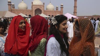 Women in Lahore, Pakistan. KM Chaudary / AP Photo