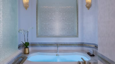 A Jacuzzi in one of the hotel's suites. Photo: Emirates Palace