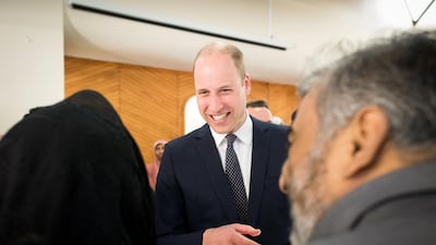 Prince William meets with survivors of the Christchurch mosque shootings during his visit to Al Noor mosque. Reuters