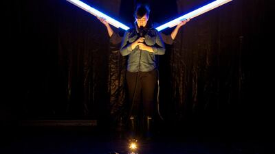 An image from the modern theatre production Juárez. Courtesy NYU Abu Dhabi / March 2014