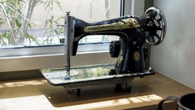 Part of Sarieddine's collection is this old Singer sewing machine. Ruel Pableo for The National