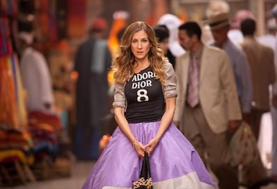 Sarah Jessica Parker in 'Sex and the City 2'. The film was set in Abu Dhabi but filmed in Morocco.