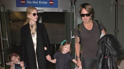 Nicole Kidman with her family. Courtesy Bulgari.