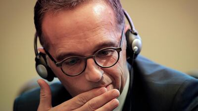 In his speech on Monday, Mr Maas called on the EU to develop a “common foreign and security policy worthy of the name”. AP Photo/Vadim Ghirda