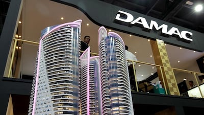 Scale model of Damac Towers by Damac Properties, at the International Property Show. Jeffrey E Biteng / The National