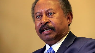 Sudan's Prime Minister Abdalla Hamdok speaks during a Reuters interview in Khartoum, Sudan, on August 24, 2019.