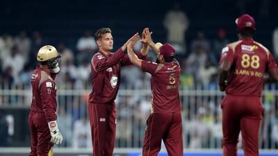 8 Chris Green (Northern Warriors) Bowling off-spin must be a difficult job in the T10 slogathon, but the Australian thrived. Not least in the final, when he took two for 11, including the decisive wicket of Fletcher. Chris Whiteoak / The National