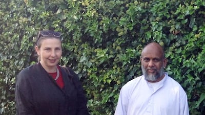 Carla Power with Mohammad Akram Nadwi. Courtesy Carla Power