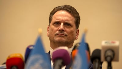 UNRWA chief Pierre Krahenbuhl is among the aid agency's senior officials facing allegations of wrongdong. EPA