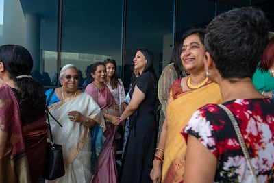 Dozens of alumni relished the chance to reflect on their school days. Vidhyaa Chandramohan for The National