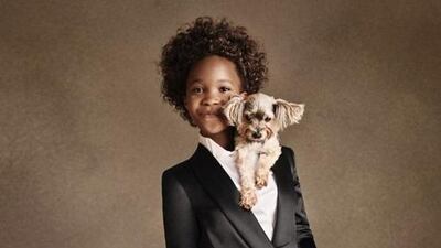 Quvenzhane Wallis for Armani Junior