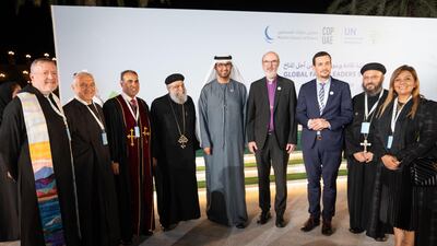 Dr Al Jaber called for faith leaders to help him 'send a message of tolerance, peace, optimism and prosperity from the UAE to the world'