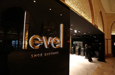 Level Shoes is expanding to the US and has its own men’s and women’s lines. Pawan Singh / The National