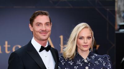 Max Brown and Annabelle Horsey arrive for the 'Downton Abbey' film world premiere in London on September 9, 2019. Getty Images
