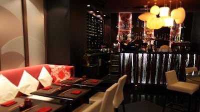 The Momotaro restaurant in Souk Al Bahar in Dubai.