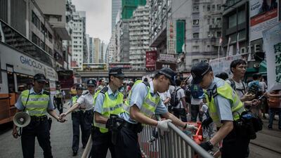 July 1 is a traditional day of protest in Hong Kong. Philippe Lopez/AFP Photo