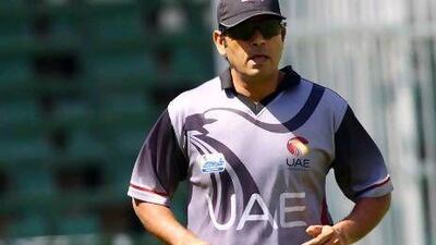 Aaqib Javed expects the Netherlands to present the UAE a stern test. Satish Kumar / The National