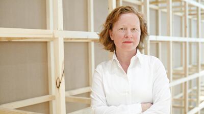 Curator Maya Allison at the new art gallery at NYUAD. Lee Hoagland / The National