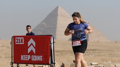 Some were too focused on the task in hand to admire the scenery. Reuters