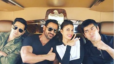 Jacqueline Fernandez and her Dishoom co-stars enjoyed their first week in Abu Dhabi.