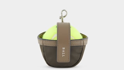Dog fetch ball and pouch, Dh322 ($87), Anya Hindmarch. Photo: Anya Hindmarch