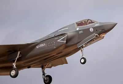 A Lockheed Martin F-35B Lightning II used by the Italian Navy. AFP