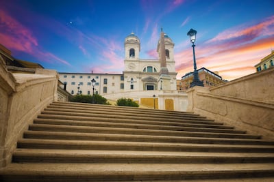 Spanish Steps in Rome. Italy. Getty Images