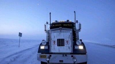 Every episode of Ice Road Truckers features ice, road and truckers. Alaska Journal of Commerce / R Stapleton via AP Photo