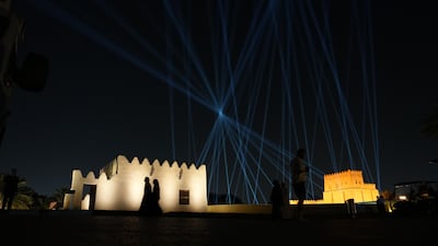 Artwork by Rafael Lozano-Hemmer for Manar Abu Dhabi. All photos by Pawan Singh for The National.